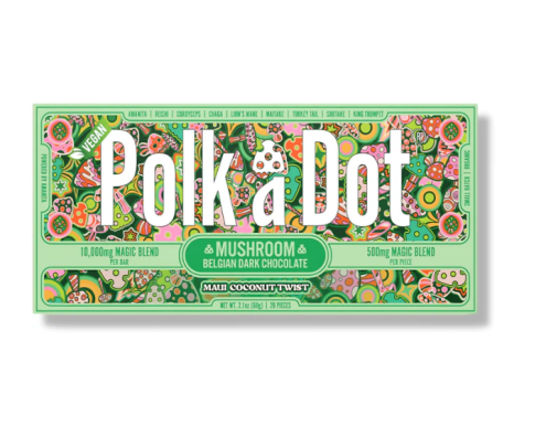 Polk-A-Dot Chocolate | 5 Grams | Maui Coconut Twist Chocolate Bar